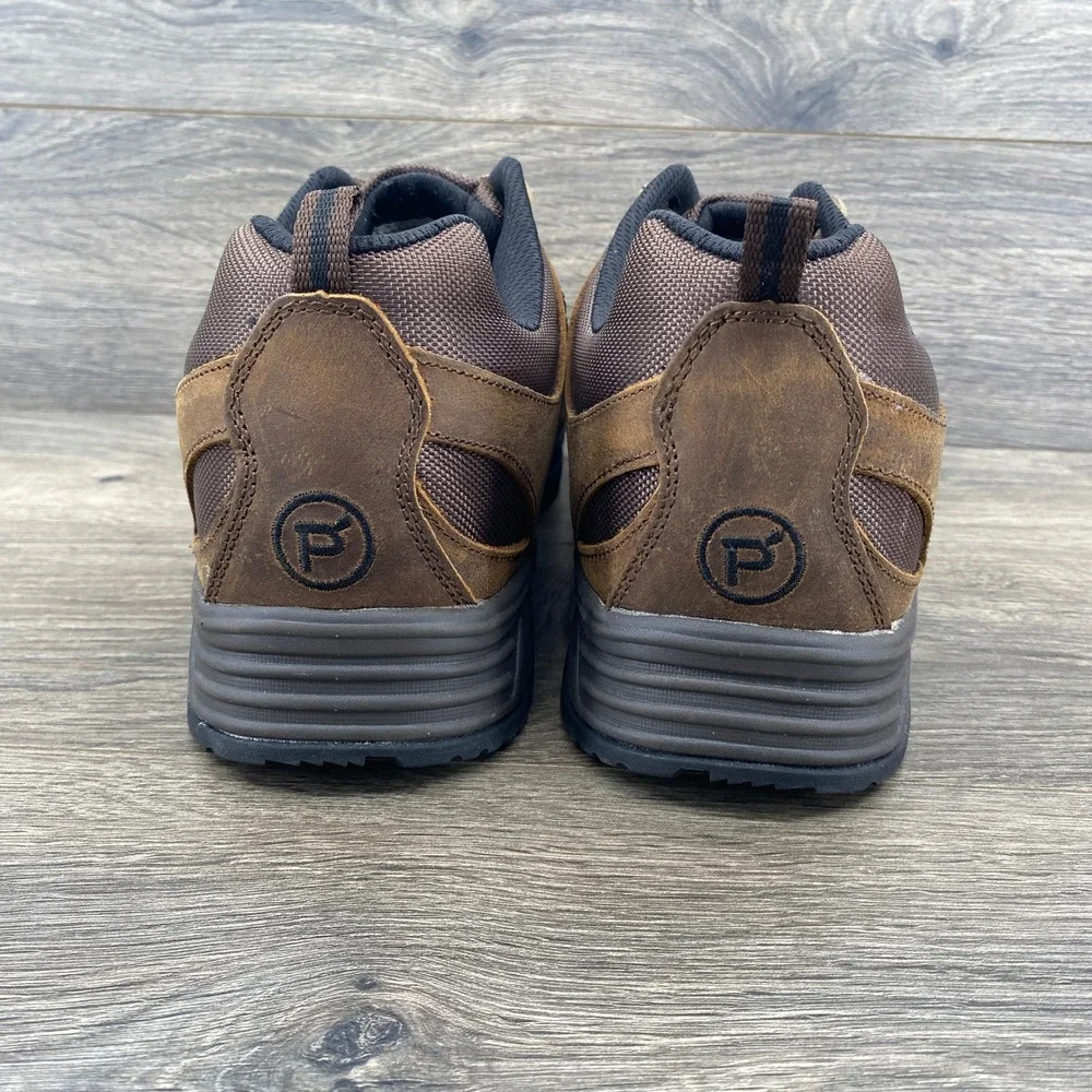 Propet Cliff Walker Hiking Shoes Mens 15 XW 3E Brown Leather Low Top M5503